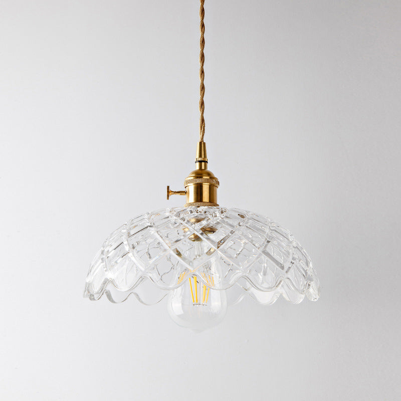 3 Lights Multi Light Pendant Modern Simple Prismatic Glass Hanging Light for Restaurant