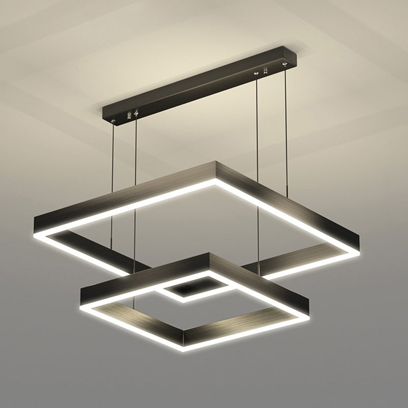 Iluminación de colgante estructurado negro mate lámpara de led metal para sala de estar para sala de estar