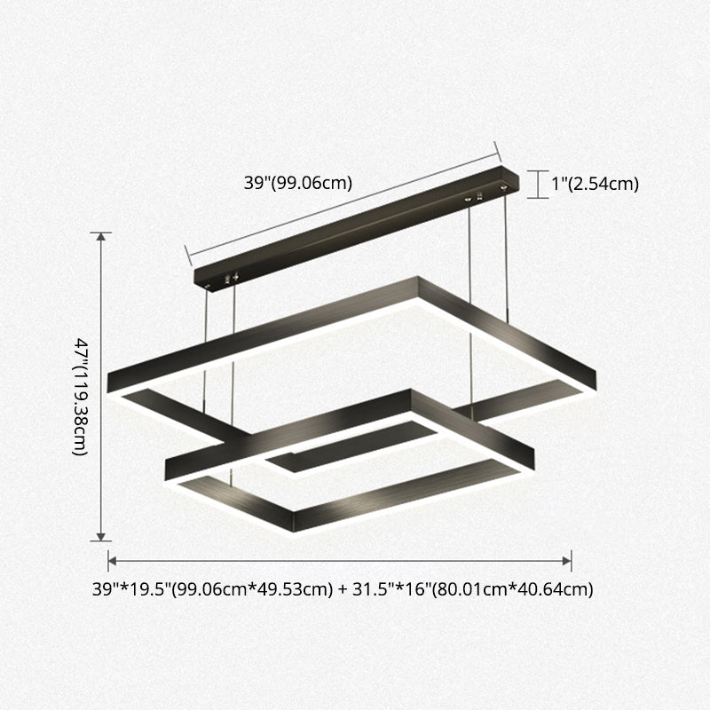 Iluminación de colgante estructurado negro mate lámpara de led metal para sala de estar para sala de estar
