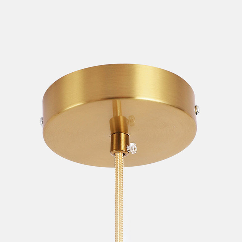 1-Light Crystal Ball Mini Pendant Light 4.3 Inch Wide Modern Simplicity Style Hanging Light with 78.7" Adjustable Suspension Wire