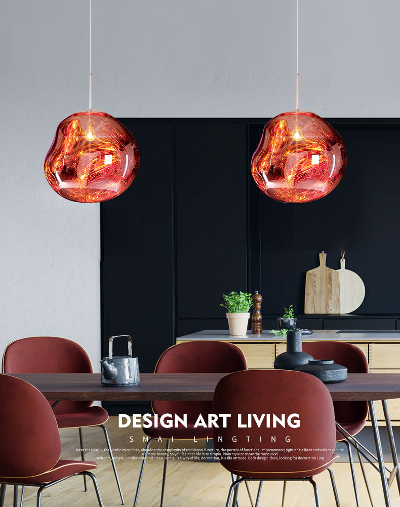 Lava Globe Hanging Light Novel minimalistische Acryl 1-Licht-Anhänger für das Restaurant