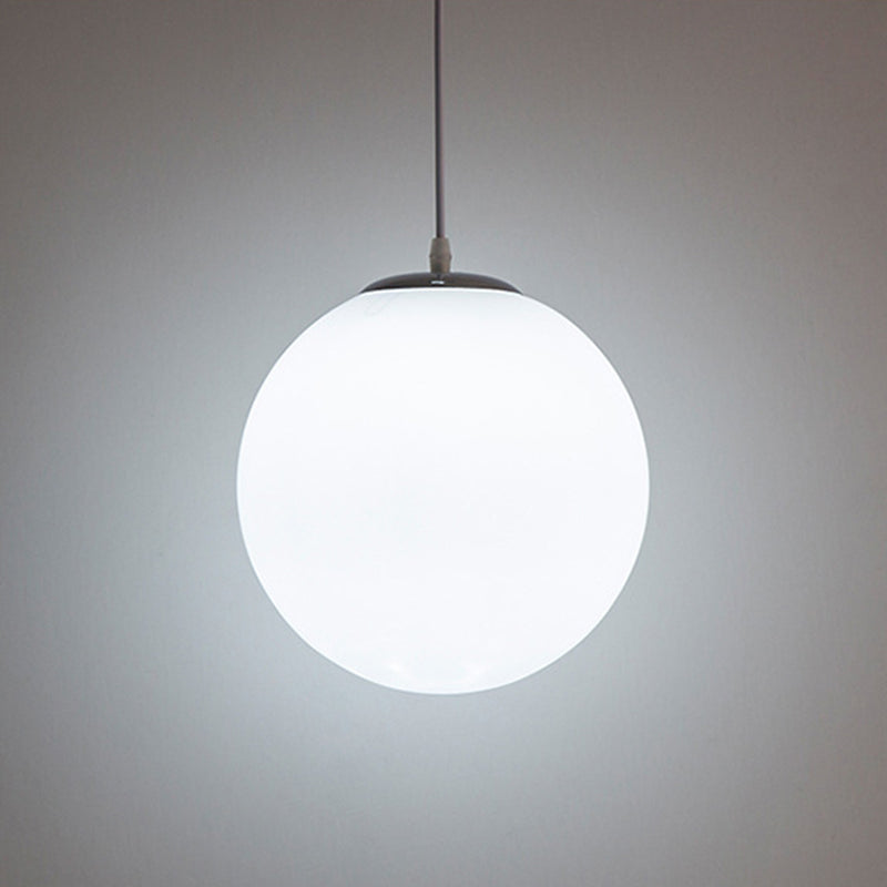 Moderna sfera di design minimalista lampada sospesa Opal Glass Glass Glass 1 Luce Light Light