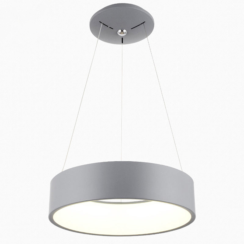 Moderne minimalistische stijl ringvormige hanglamp armaturen acryl plafond hanger voor woonkamer