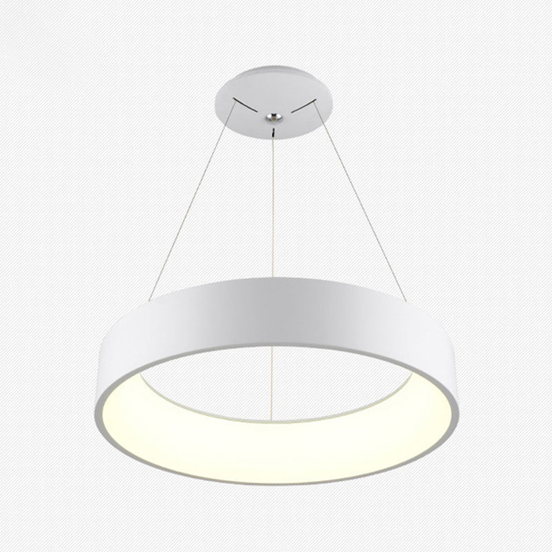 Moderne minimalistische stijl ringvormige hanglamp armaturen acryl plafond hanger voor woonkamer