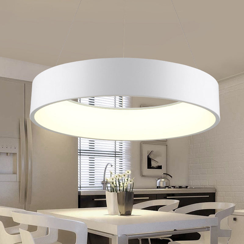 Moderne minimalistische stijl ringvormige hanglamp armaturen acryl plafond hanger voor woonkamer