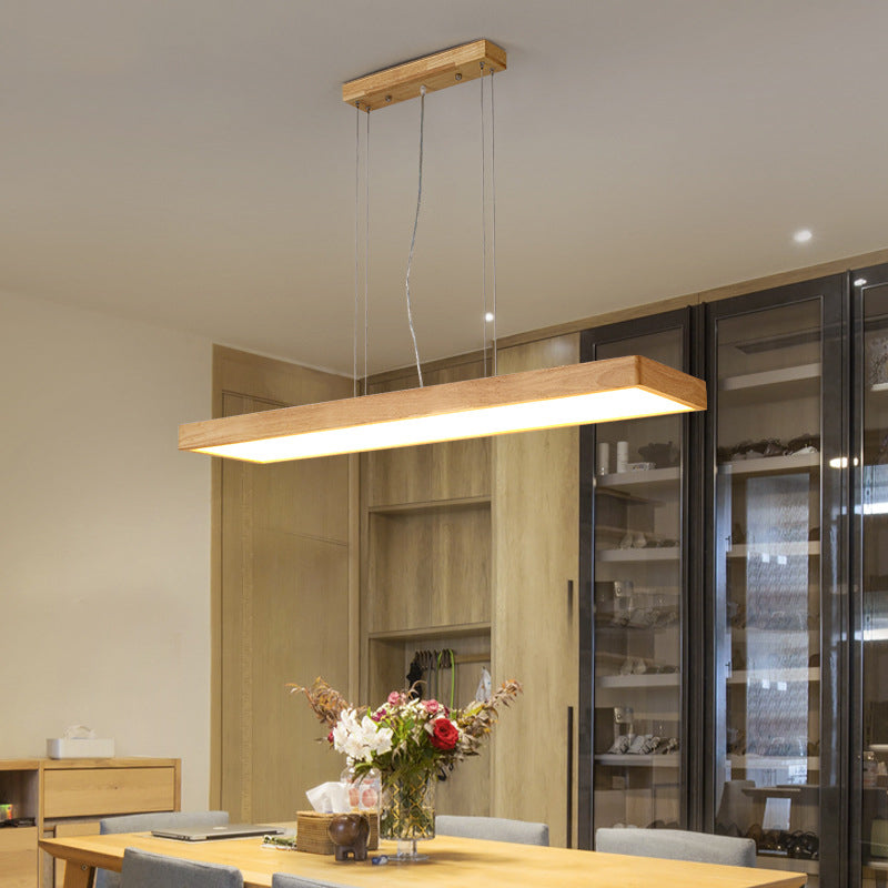 Lámparas de colgante de madera para el comedor