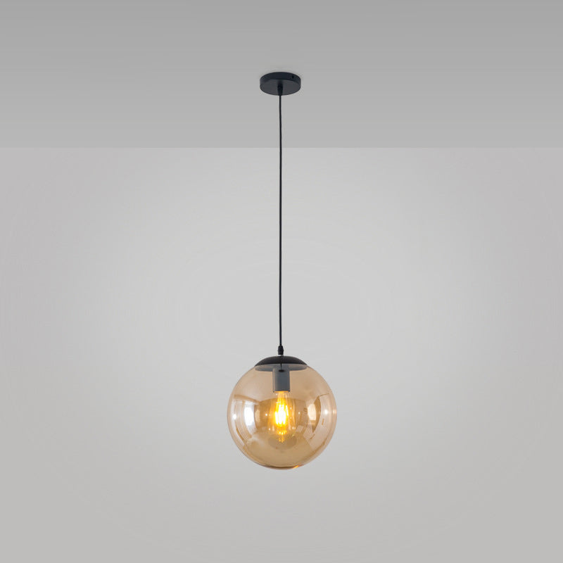 Vetro trasparente sferico minimalista contemporaneo 1 piede chiara 1 piega per il soffitto appeso per tavolo da pranzo