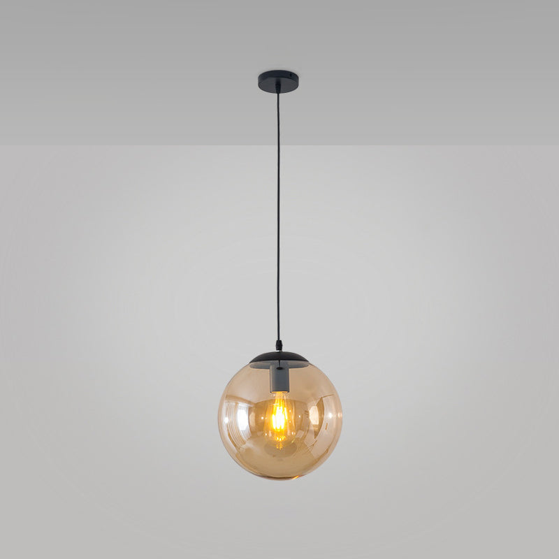 Vetro trasparente sferico minimalista contemporaneo 1 piede chiara 1 piega per il soffitto appeso per tavolo da pranzo