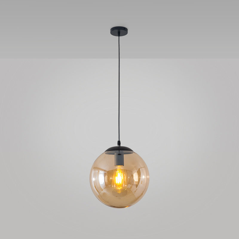 Vetro trasparente sferico minimalista contemporaneo 1 piede chiara 1 piega per il soffitto appeso per tavolo da pranzo