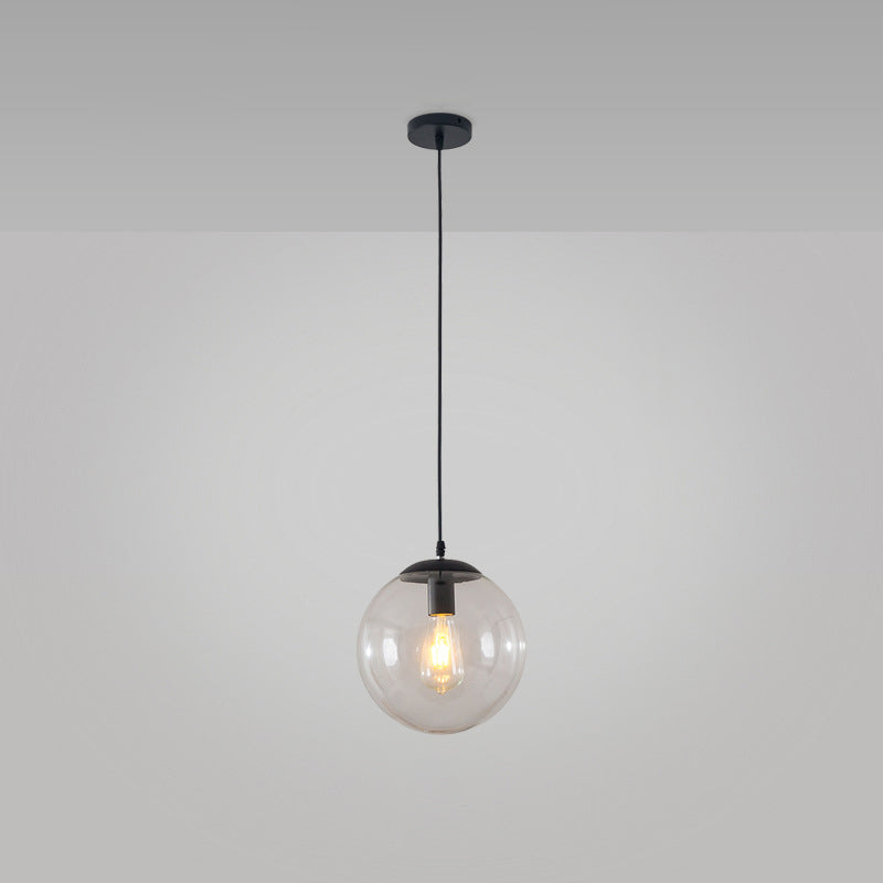 Vetro trasparente sferico minimalista contemporaneo 1 piede chiara 1 piega per il soffitto appeso per tavolo da pranzo