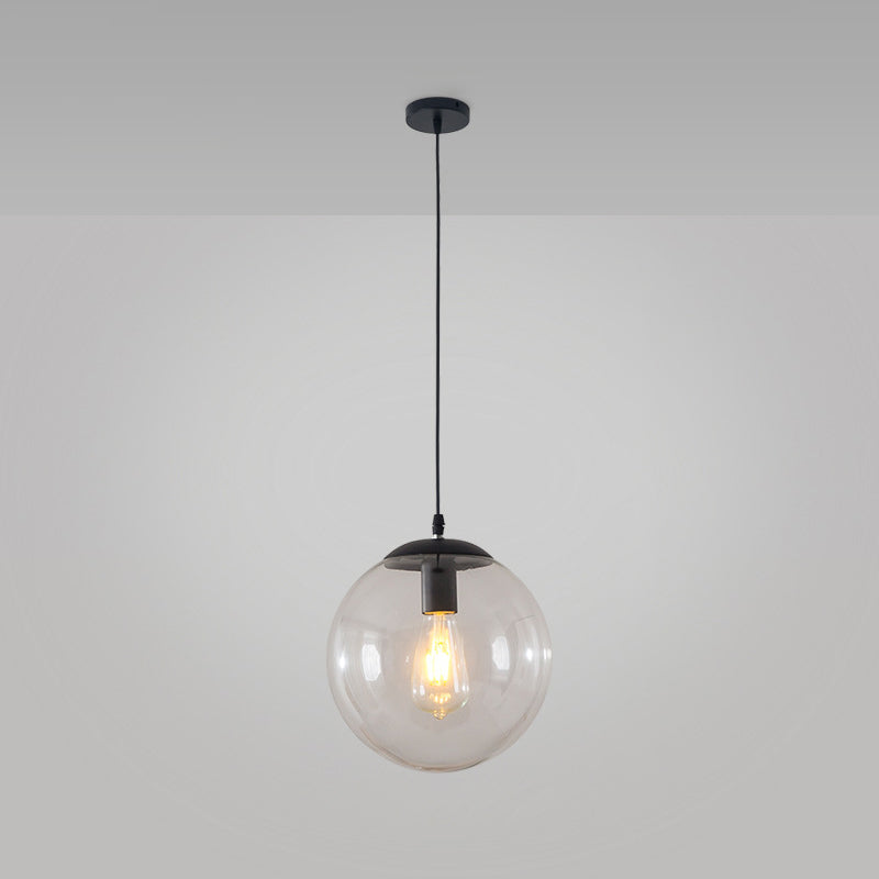 Vetro trasparente sferico minimalista contemporaneo 1 piede chiara 1 piega per il soffitto appeso per tavolo da pranzo