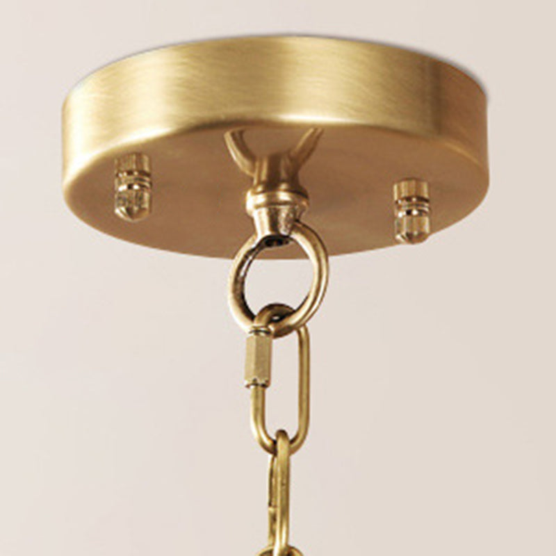 3-Light Traditional Fabric Chandelier Drum Ceiling Light for Dining Room
