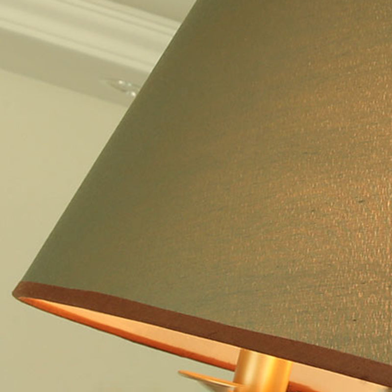4-Licht traditionelle Stoff Kronleuchter Drum Deckenleuchte für Esszimmer