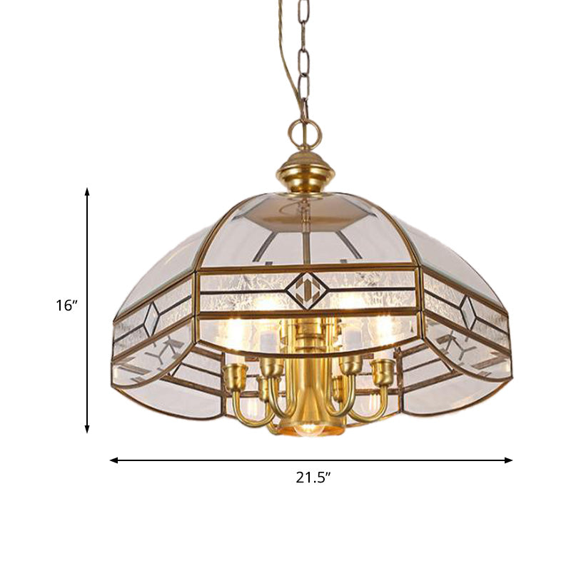 7 luci lampadario a sospensione a sospensione lampadario a sospensione in vetro trasparente per sala da pranzo