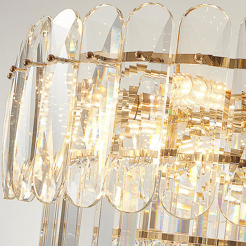 Luz de techo de cristal de tiras de luz de lámpara de lujo contemporánea para el hogar para el hogar