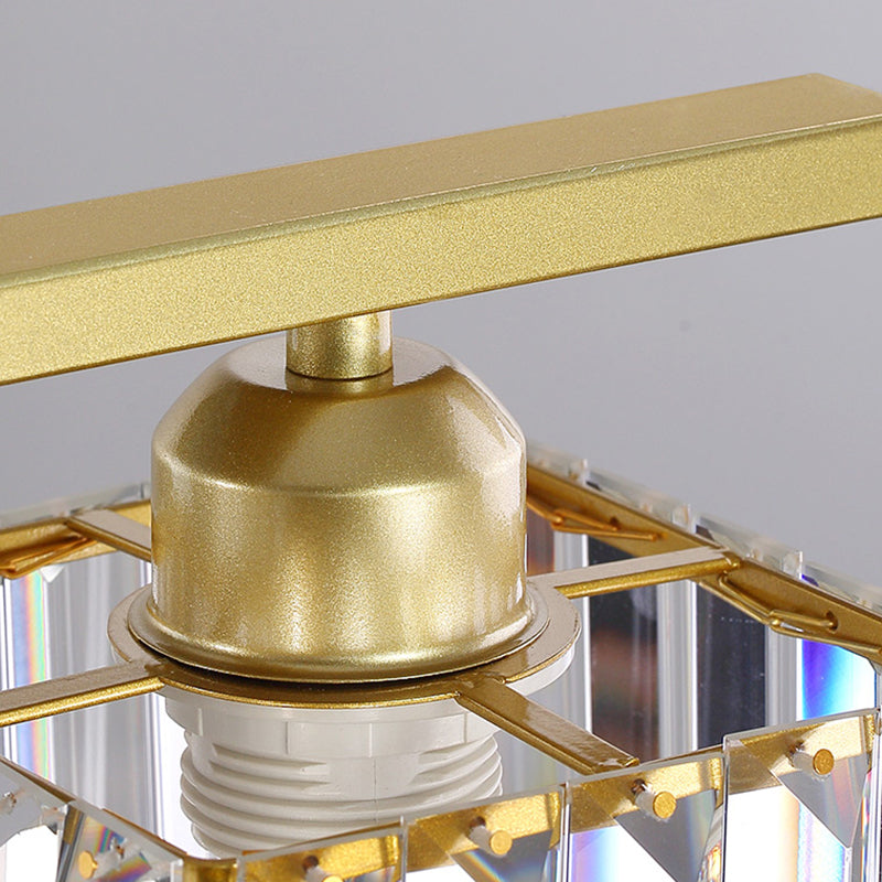 Contemporary Square 4-light Kitchen Island Lighting Wrought Iron Design Ceiling Lights