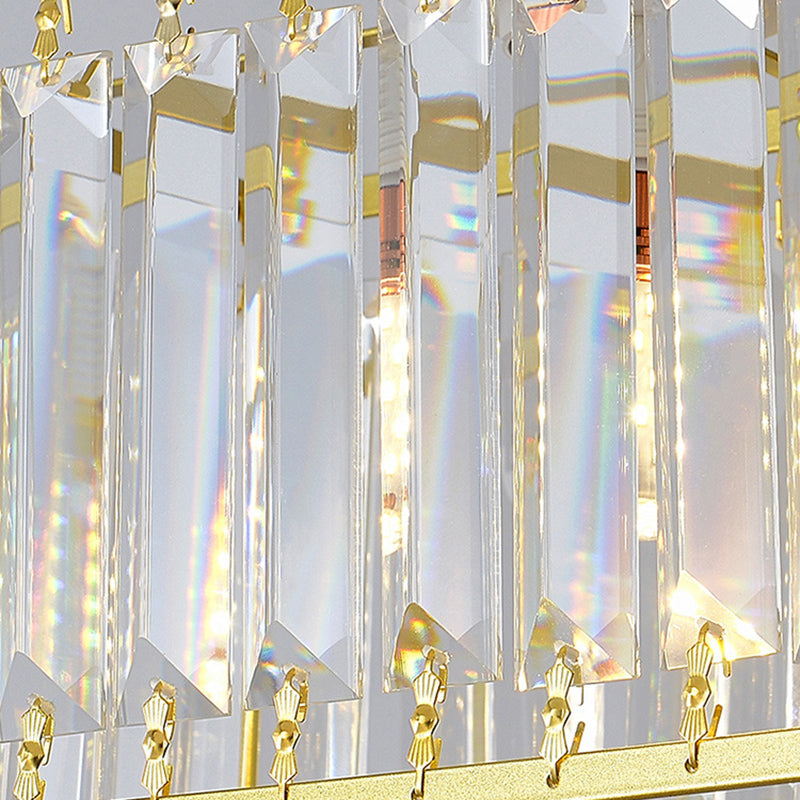 Modern Black/Golden Kitchen Island Lighting Rectangle Pendant Ceiling Lights