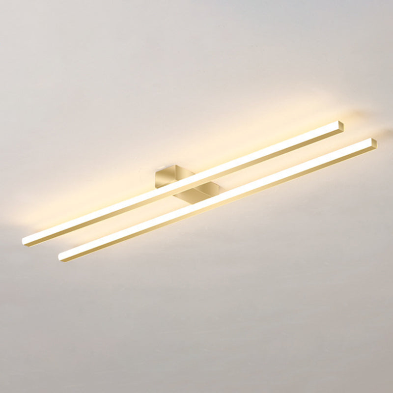 Parallel Lines LED Flush Mount Simplicity Acrylic Ultra-thin Corridor Ceiling Mounted Lighting