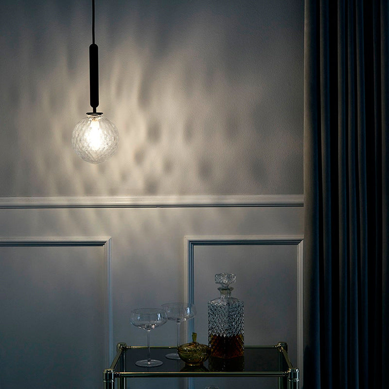 Bolvormig glazen plafond hanglamp moderne minimalistische 1 lichthangende lamp voor woonkamer