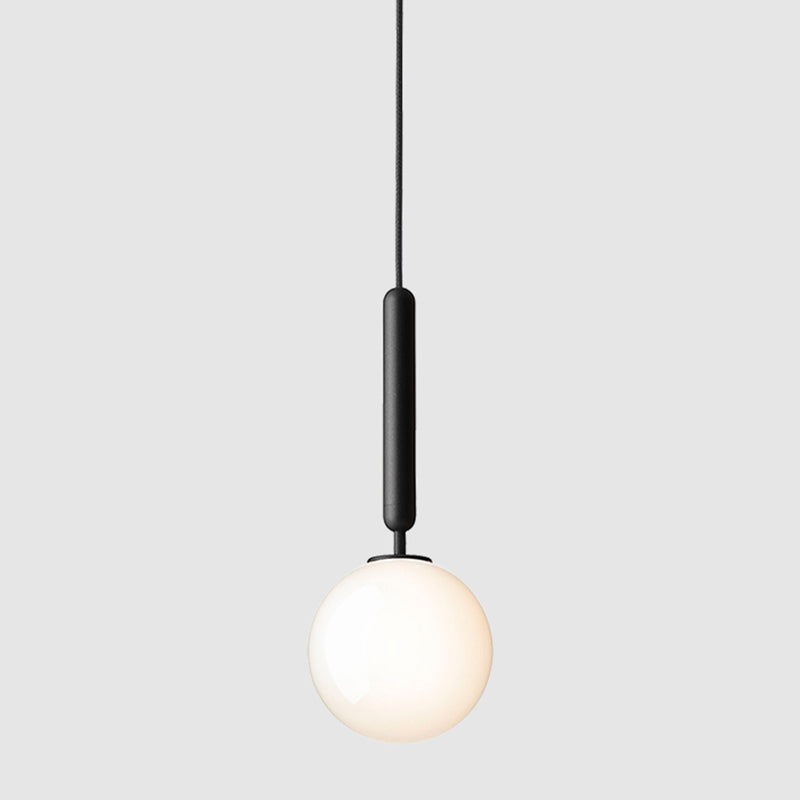 Bolvormig glazen plafond hanglamp moderne minimalistische 1 lichthangende lamp voor woonkamer