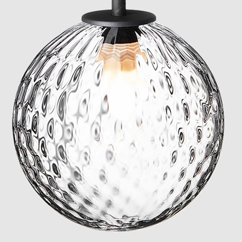 Bolvormig glazen plafond hanglamp moderne minimalistische 1 lichthangende lamp voor woonkamer