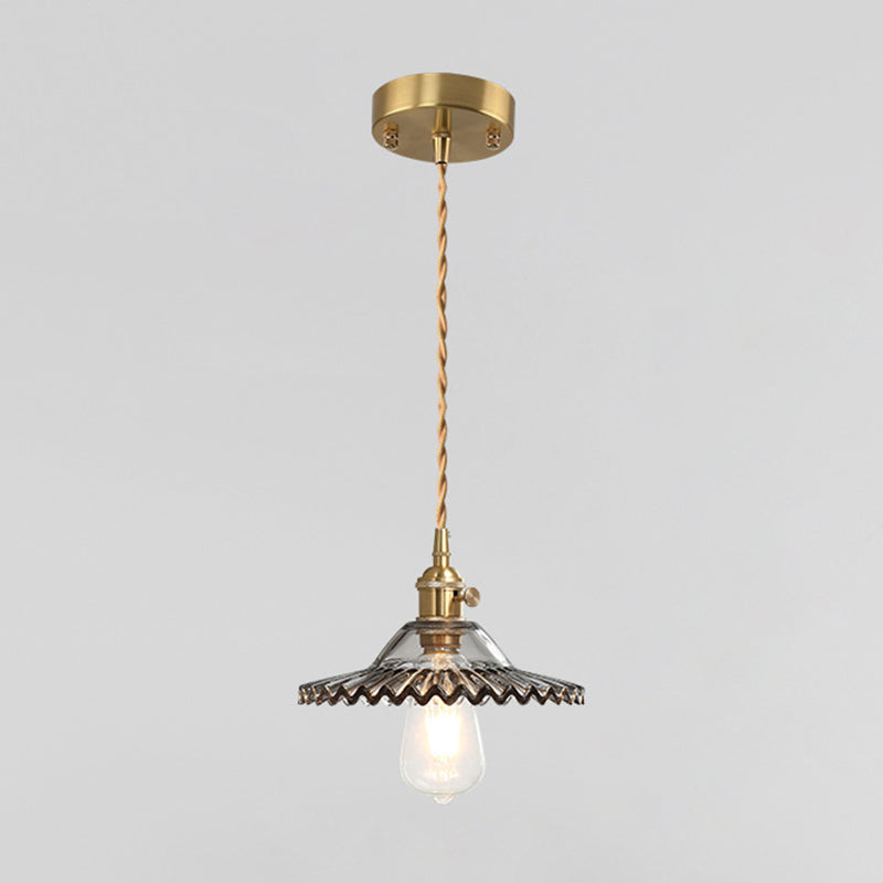 1 Lights de plafond suspendus à l'éclat léger créatif moderne en verre pour le magasin de vêtements