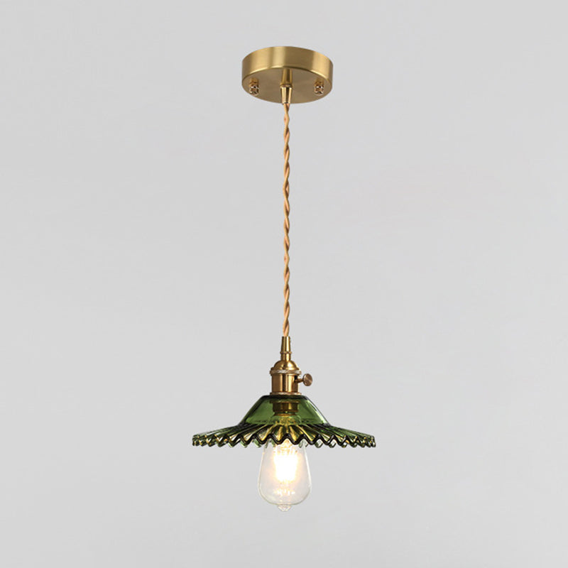 1 Lights de plafond suspendus à l'éclat léger créatif moderne en verre pour le magasin de vêtements