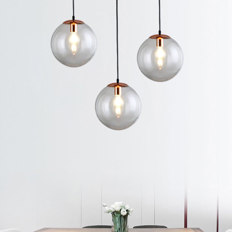 1 Light Spherical Pendant Lighting Modern simplicity Glass Pendant Ceiling Lights for Restaurant