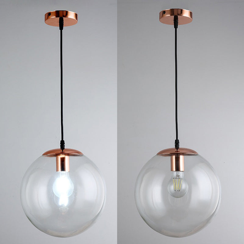 1 Light Spherical Pendant Lighting Modern simplicity Glass Pendant Ceiling Lights for Restaurant