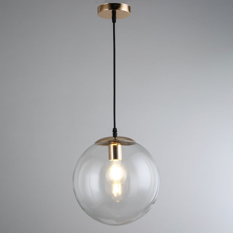1 Light Spherical Pendant Lighting Modern simplicity Glass Pendant Ceiling Lights for Restaurant