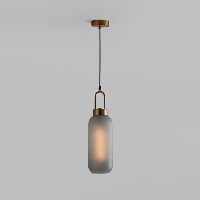 Modern Minimalist Gold Suspension Pendant  Glass 1 Light Coffee Shop Hanging Ceiling Light