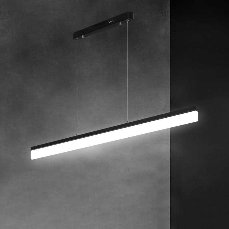 Modern Minimalist Style Linear Pendant Lighting Fixture Acrylic Hanging Lamps for Living Room
