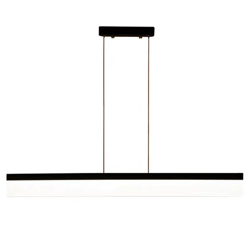 Modern Minimalist Style Linear Pendant Lighting Fixture Acrylic Hanging Lamps for Living Room