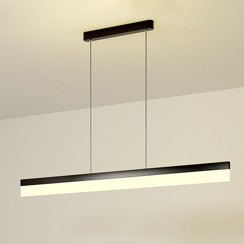 Modern Minimalist Style Linear Pendant Lighting Fixture Acrylic Hanging Lamps for Living Room