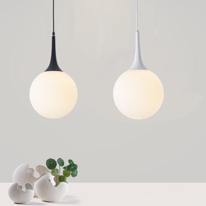 Glass Ball Hanging Ceiling Light Simplicity Pendant Lighting Fixture for Dinning Room