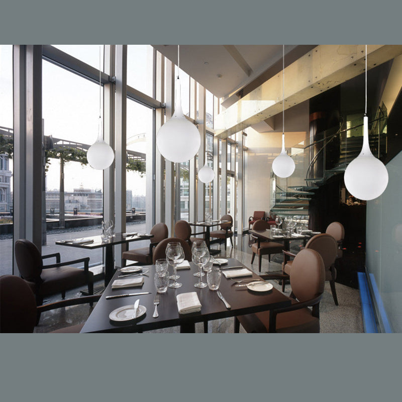 Glass Ball Hanging Ceiling Light Simplicity Pendant Lighting Fixture for Dinning Room