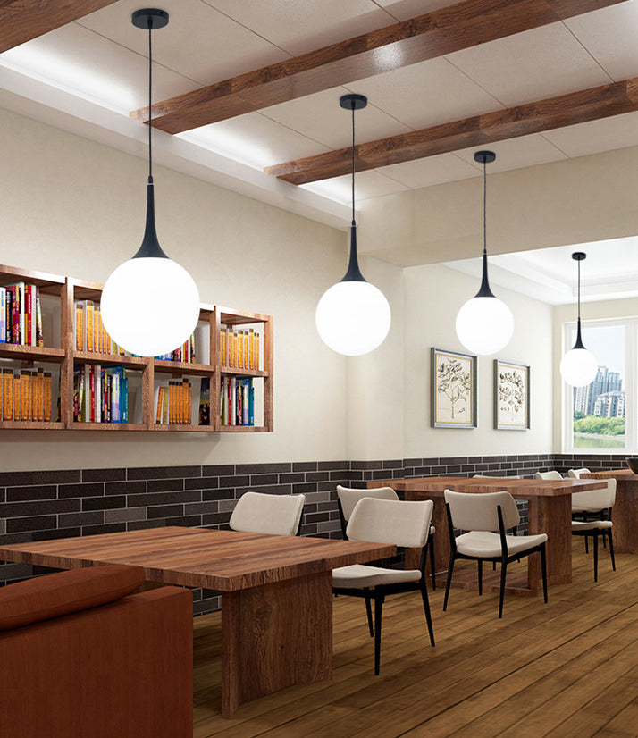 Glass Ball Hanging Ceiling Light Simplicity Pendant Lighting Fixture for Dinning Room