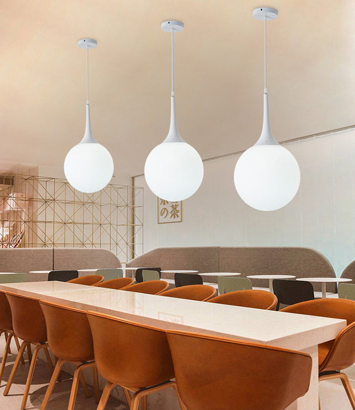Glass Ball Hanging Ceiling Light Simplicity Pendant Lighting Fixture for Dinning Room