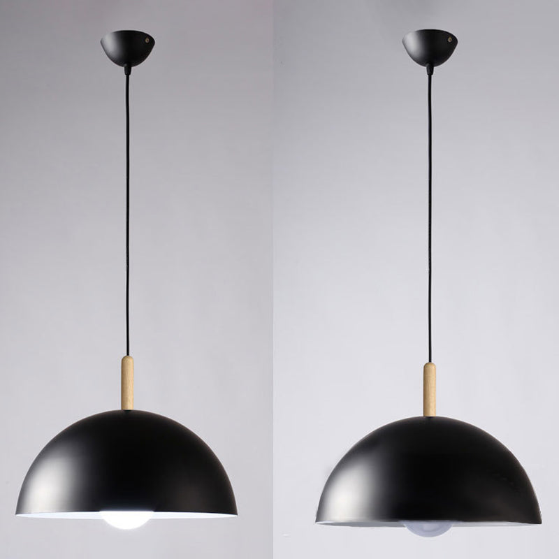 Dome Esszimmer Down Lighting Anhänger Metal Moderne Stil Anhänger Beleuchtung