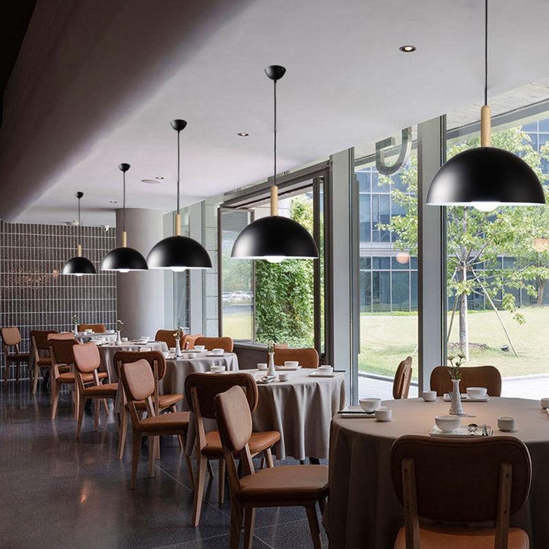 Dome Esszimmer Down Lighting Anhänger Metal Moderne Stil Anhänger Beleuchtung