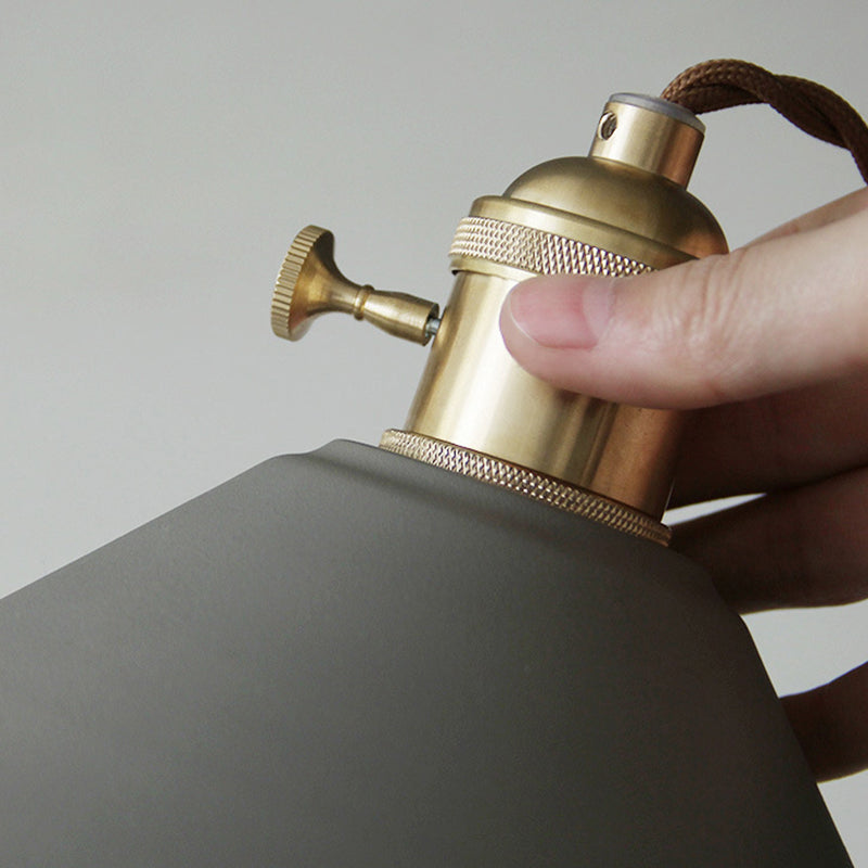 Cône suspendu pendant lumière simplicité metal metal suspendu luminaire pour restaurant