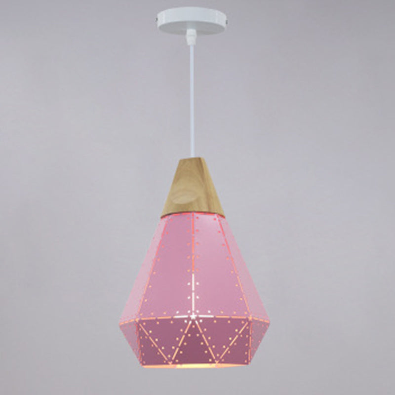 Metall Diamond Hanging Lamp Kit Moderner Stil Down Lighting Anhänger für Esszimmer