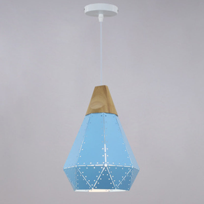 Metall Diamond Hanging Lamp Kit Moderner Stil Down Lighting Anhänger für Esszimmer