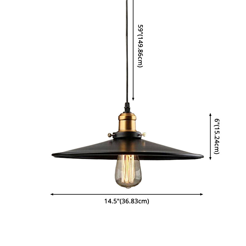 1 pendentif léger pendentif léger industriel de style industriel en métal