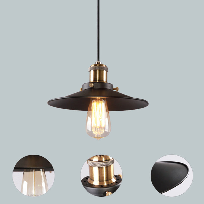 1 pendentif léger pendentif léger industriel de style industriel en métal