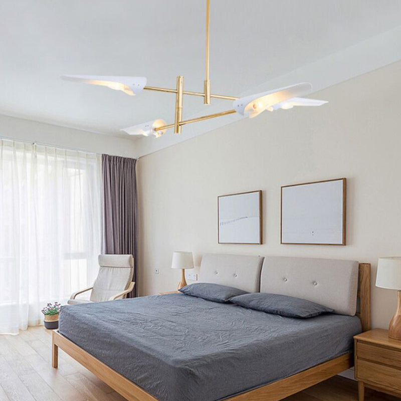 Shaded Living Room Ceiling Pendant Light Metal Simplicity Pendant Lighting Fixture