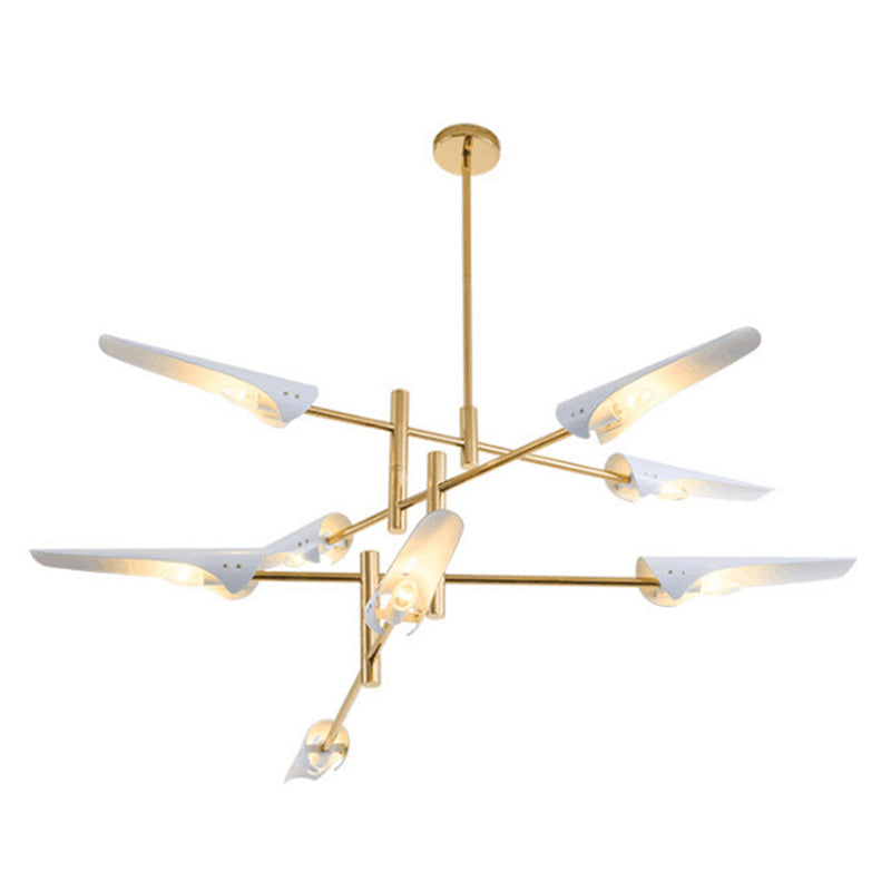 Shaded Living Room Ceiling Pendant Light Metal Simplicity Pendant Lighting Fixture