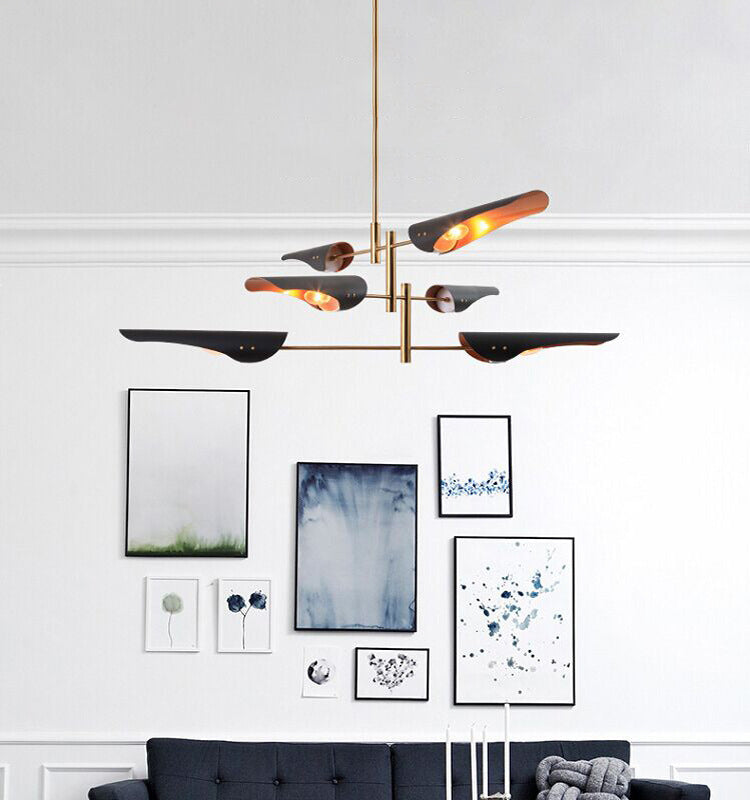 Shaded Living Room Ceiling Pendant Light Metal Simplicity Pendant Lighting Fixture