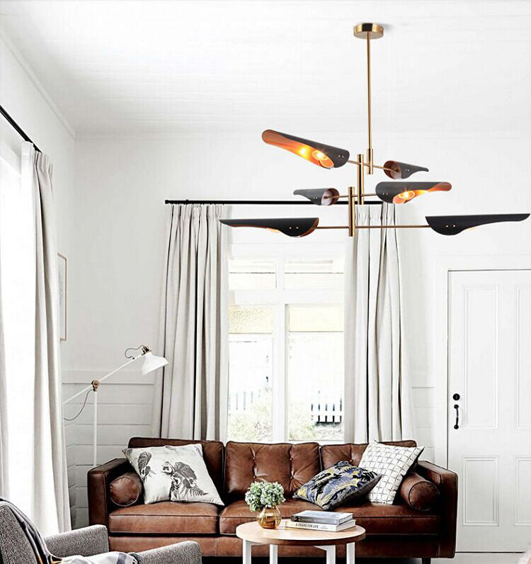 Shaded Living Room Ceiling Pendant Light Metal Simplicity Pendant Lighting Fixture