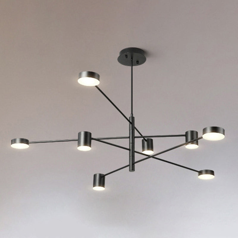 Lampada a sospensione ombreggiata in metallo Stile SEMPLICITÀ LA LADAGGIO PENDANTE LAMO IN NERO